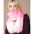 Beechfield sál Fluffy Check rózsaszín kockás
