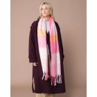 Beechfield sál Fluffy Check rózsaszín kockás