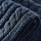 Beechfield kötött sál Cable Knit Melange tengerkék