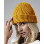 Beechfield sapka Organic Cotton Waffle mustár