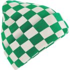 Beechfield sapka Checkerboard fűzöld-törtfehér