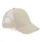 Beechfield baseball sapka Bio Trucker 6P oxford homok
