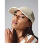 Beechfield baseball sapka Bio Trucker 6P oxford homok