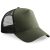 Beechfield gyerek baseball sapka Junior Snapback Trucker 5P olíva-fekete
