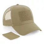 Beechfield baseball sapka Patch Snapback Trucker 5P homok