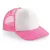 Beechfield baseball sapka Vintage Snapback Trucker 5P fluo-pink-fehér