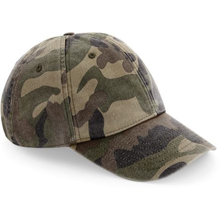 Beechfield baseball sapka Low Profile Vintage 6P terepszín
