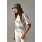 Beechfield baseball sapka Vintage Relaxed 5P koptatott üvegzöld