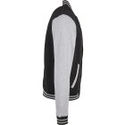 ByB pulóver College 330 fekete-melírozott szürke