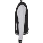 ByB pulóver College 330 fekete-melírozott szürke