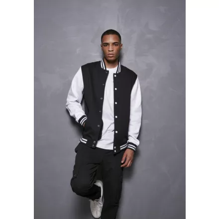 ByB pulóver College 330 fekete-fehér