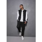 ByB pulóver College 330 fekete-fehér