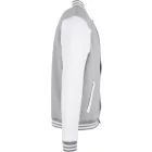 ByB pulóver College 330 melírozott szürke-fehér