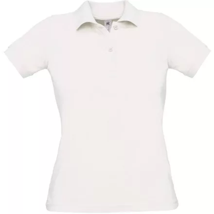 B&C női galléros póló Safran Pure 180 fehér