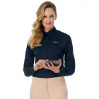 B&C hosszú ujjú női ing Sharp 130 tengerkék