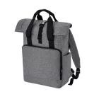 BagBase hátizsák Recycled Laptop melírozott szürke