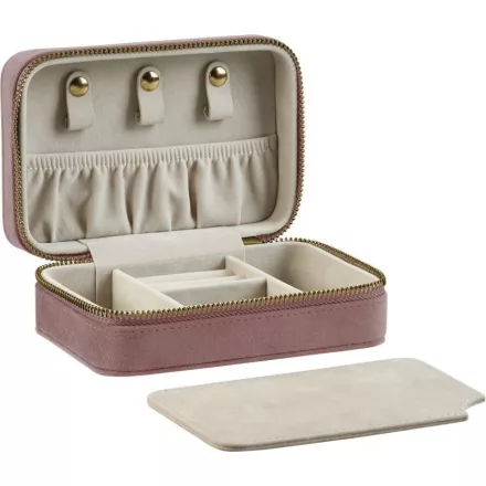 BagBase ékszerdoboz Velvet Travel rose quartz