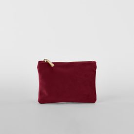 BagBase neszeszer  Velvet Pouch piros- L