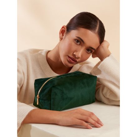 BagBase neszeszer Velvet sötét smaragd - L