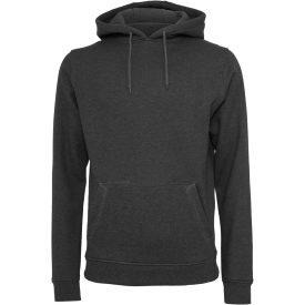 ByB pulóver Heavy Hoody 300 melírozott sötétszürke