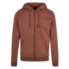 ByB pulóver Heavy Zip Hoody 300 barna