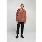 ByB pulóver Heavy Zip Hoody 300 barna