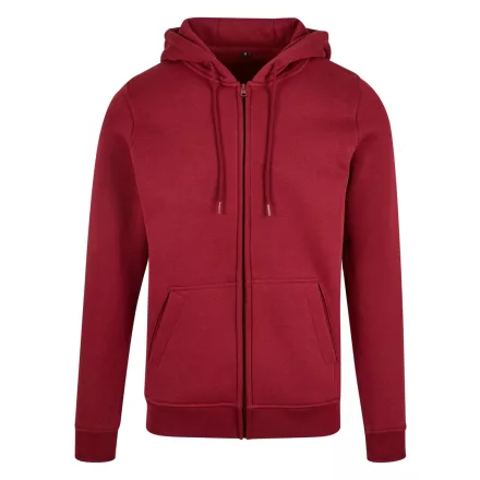 ByB pulóver Heavy Zip Hoody 300 bordó
