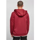 ByB pulóver Heavy Zip Hoody 300 bordó