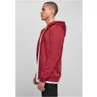 ByB pulóver Heavy Zip Hoody 300 bordó