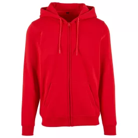 ByB pulóver Heavy Zip Hoody 300 piros