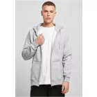 ByB pulóver Heavy Zip Hoody 300 melírozott szürke