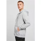 ByB pulóver Heavy Zip Hoody 300 melírozott szürke