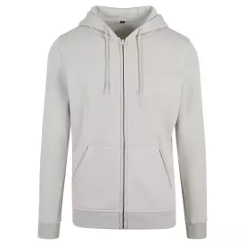 ByB pulóver Heavy Zip Hoody 300 világos szürke