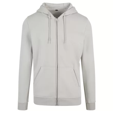 ByB pulóver Heavy Zip Hoody 300 világos szürke