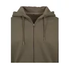 ByB pulóver Heavy Zip Hoody 300 olivazöld