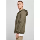ByB pulóver Heavy Zip Hoody 300 olivazöld