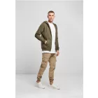 ByB pulóver Heavy Zip Hoody 300 olivazöld