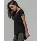 ByB női póló Long Slub 140 fekete