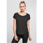 ByB női póló Long Slub 140 fekete