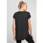 ByB női póló Long Slub 140 fekete