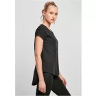 ByB női póló Long Slub 140 fekete