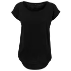 ByB női póló Long Slub 140 fekete