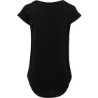 ByB női póló Long Slub 140 fekete