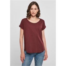 ByB női póló Long Slub 140 bordó