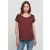 ByB női póló Long Slub 140 bordó