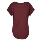 ByB női póló Long Slub 140 bordó