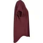 ByB női póló Long Slub 140 bordó