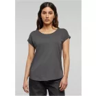 ByB női póló Long Slub 140 sötét szürke