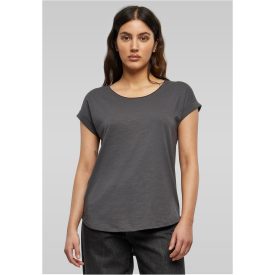 ByB női póló Long Slub 140 sötét szürke