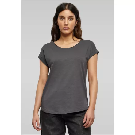 ByB női póló Long Slub 140 sötét szürke